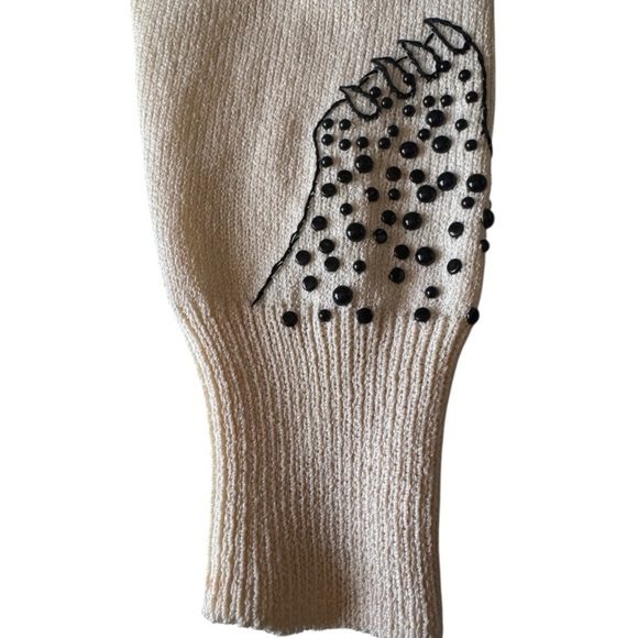 Vintage Antonella Preve Beaded Leopard Sweater Rhinestone Embellished Size Small - Picture 8 of 14